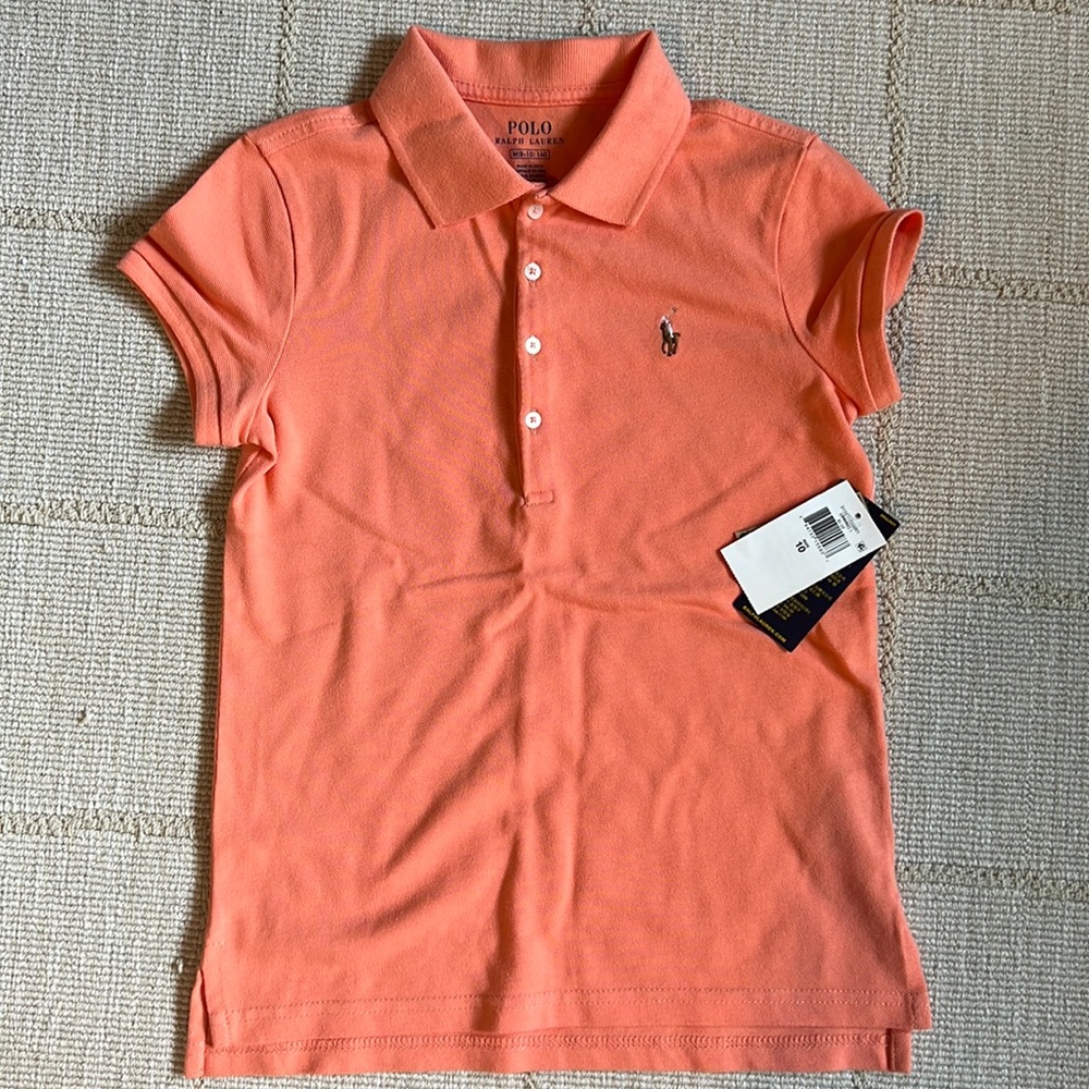 Kids orange ralph lauren polo